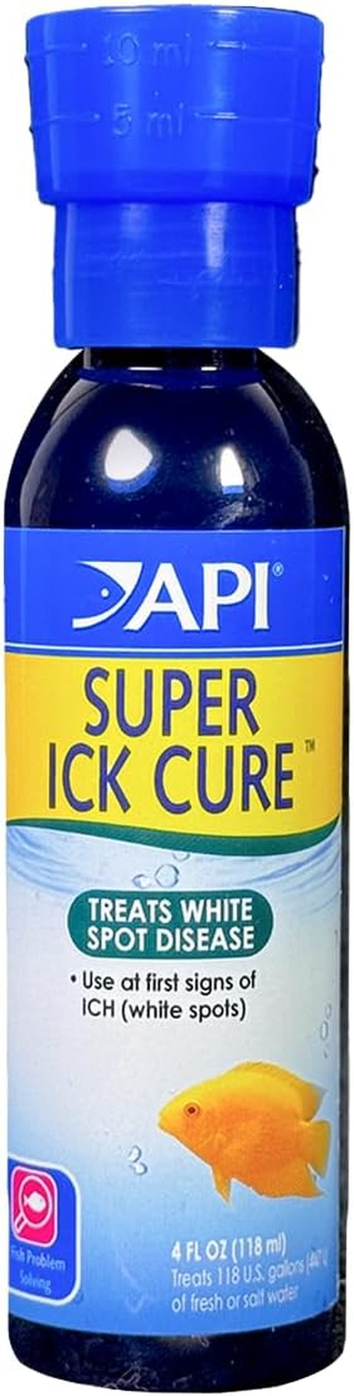 LIQUID SUPER ICK CURE Fish Remedy, Freshwater and Saltwater Fish Medication 4 Fl Oz(Pack of 1), White