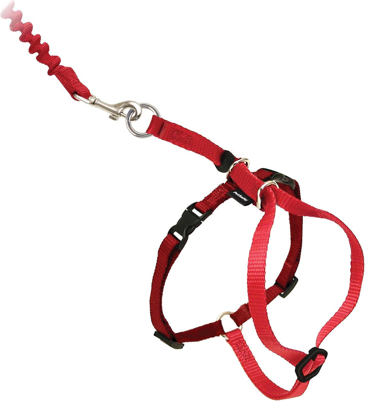 Come with Me Kitty Cat Harness & Bungee Leash - Comfortable No-Choke Harness with Lightweight Bungee Leash for Outdoor Fun - Escape Free Pulling Prevention - Medium - Lilac