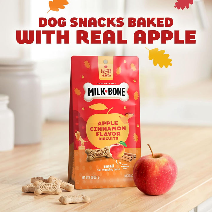 Limited Edition Apple Cinnamon Flavor Biscuit Dog Treats, 8 Ounce
