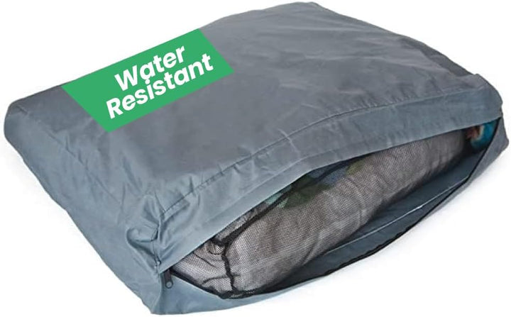 Water-Resistant Dog Bed Liner, Nylon Bed Liner for Dogs, Easy to Clean, Gray, Round, 36”X36”X4.75”