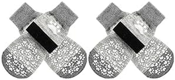 anti Slip Dog Socks to Prevent Licking Paws, Dog Shoes for Hot Pavement, Dog Booties for Small Medium Large Senior Dogs, Traction Control Boots & Paw Protectors for Hardwood Floors