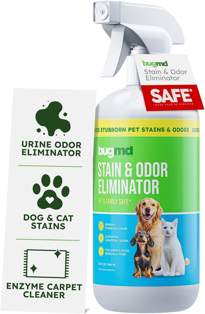 Enzyme Cleaner for Dog & Cat Urine | Pet Stain and Odor Remover for Carpet & Home | Unscented Urine Destroyer & Deodorizer
