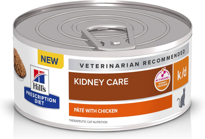 K/D Kidney Care Chicken & Vegetable Stew Wet Cat Food, Veterinary Diet, 2.9 Oz. Cans, 24-Pack
