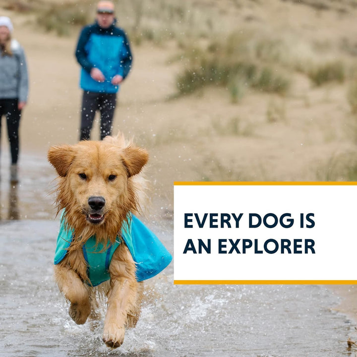 , Sun Shower Dog Raincoat, All-Weather Jacket, Waterproof, Windproof & Lightweight, Mineral Yellow, Medium