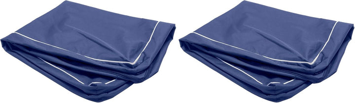 Replacement Dog Bed Cover Water-Resistant Indoor/Outdoor Logo Print Oxford Polycanvas Mattress, Washable - Stone Gray, Large