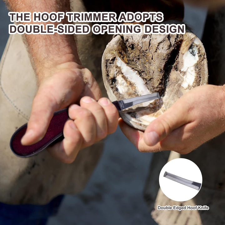 14 Inch Horse Farrier Tool Kits - 6Pcs Professional Hoof Trimming Farrier Tools, Can Easily Trim the Hooves of Horses, Cows, Sheep, Donkeys and Other Medium-Sized Animals