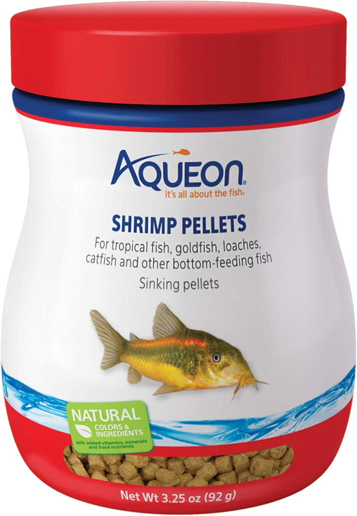 Shrimp Pellets Sinking Food for Tropical Fish, Goldfish, Loaches, Catfish and Other Bottom Feeding Fish, 6.5 Ounces