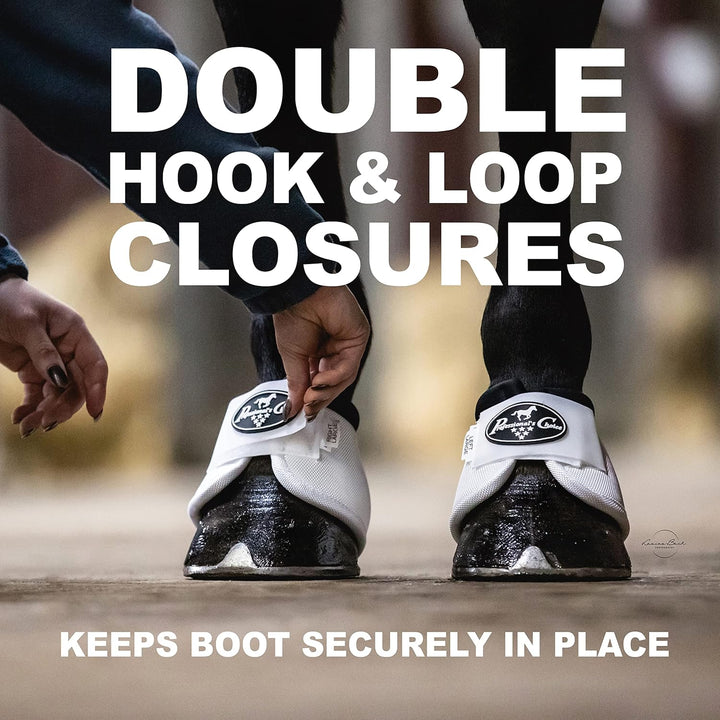 Ballistic Overreach Bell Boots for Horses | Superb Protection, Durability & Comfort | Quick Wrap Hook & Loop