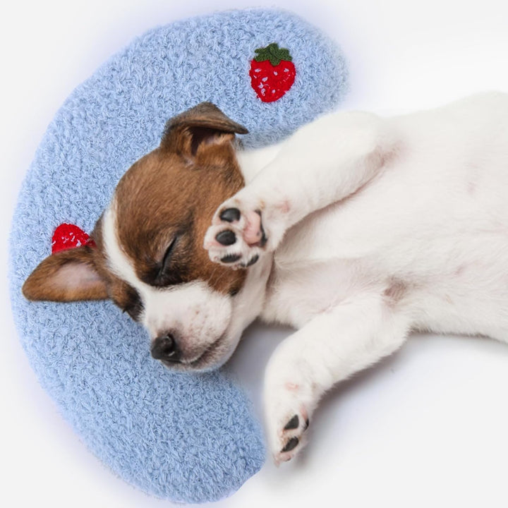 Dog Pillow for Small Dogs, U Shaped Dog Neck Calming Pillow for Joint Relief Sleeping Improve, Machine Washable Pet Pillow for Dogs & Cats(Halloween)