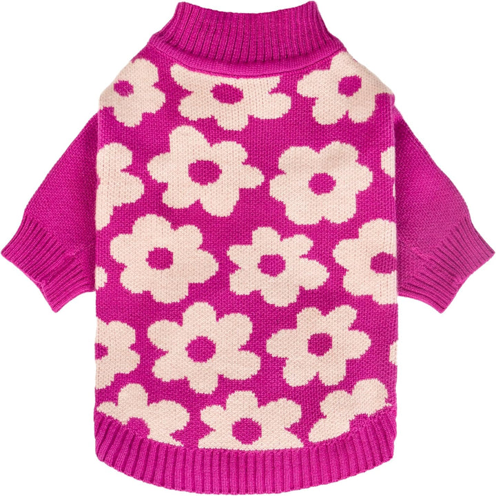 Pumpkin Dog Sweater, Thanksgiving Outfit for Small Dogs Boy Girl, Pet Outfit, Orange, Beige, Medium