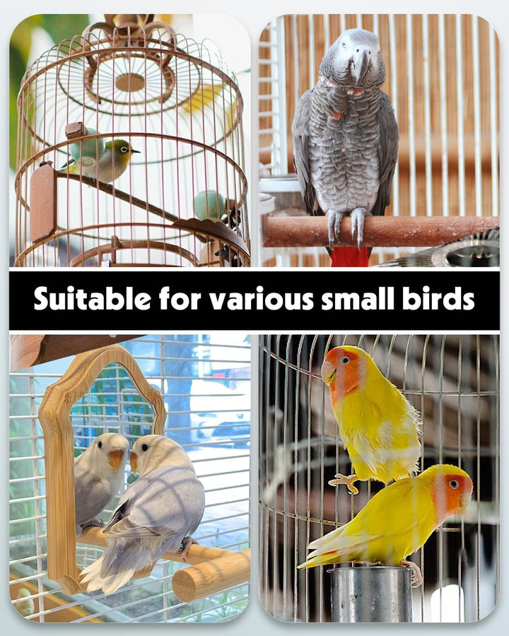 Bird Water Dispenser, Automatic Water Feeder, Plastic Cage Water Dispenser, White Parrot Waterer for Small Parakeet Cockatiel Budgie Lovebirds (Not Fit for Food Feeding)