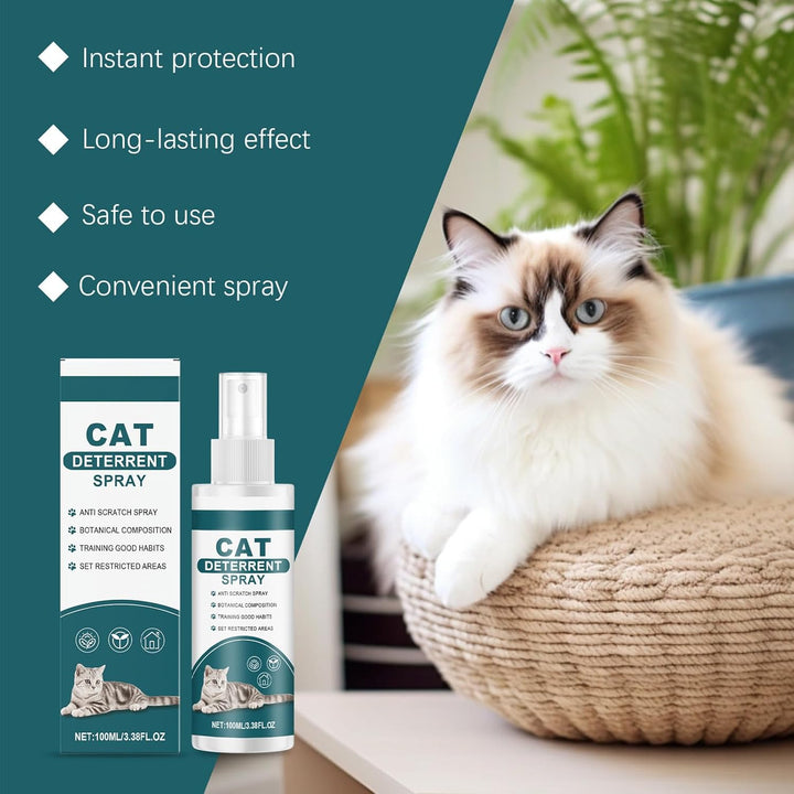 Cat Deterrent Spray,Natural Safe Upgraded Scratch Deterrent Training Aid for Furniture,Sofas,Rugs,Curtain Protection