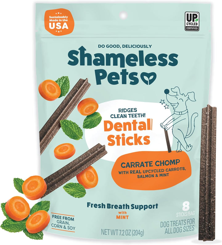 Dental Treats for Dogs, the Tooth Berry - Healthy Dental Sticks with Immune Support for Teeth Cleaning & Fresh Breath - Free from Grain, Corn & Soy