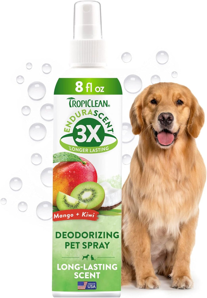 Dog Perfume, Long Lasting Papaya Cologne, Deodorizing Spray for Smelly Dogs, after Bath Detangling Spray with Vitamin E, Safe for Cats, 8Oz.