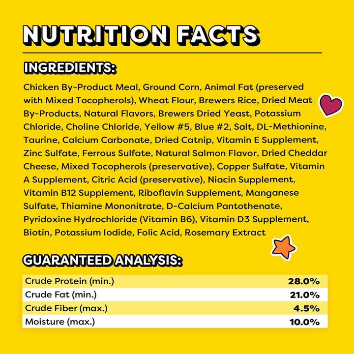 Classic Crunchy and Soft Cat Treats Blissful Catnip Flavor, 16 Oz. Tub