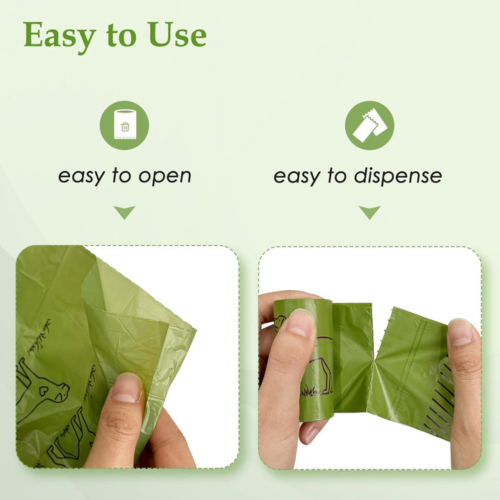 240 Count Lavender Scented 13” X 9” Dog Poop Bags Rolls, Leakproof Strong & Sturdy Waste Bags for Doggie Cat Pet