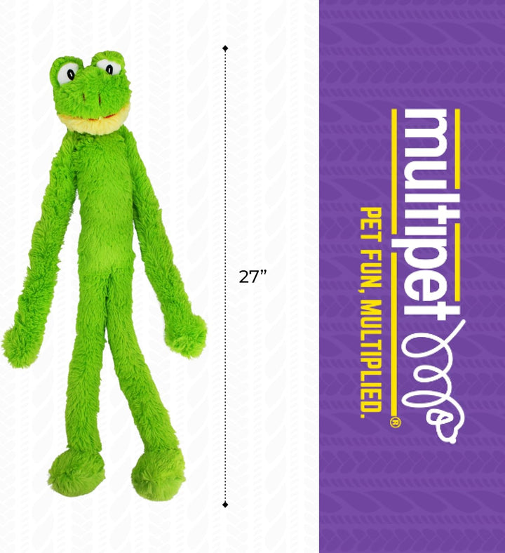 'S Swinging Slevin XXL Oversized 30-Inch Green Frog Plush Dog Toy
