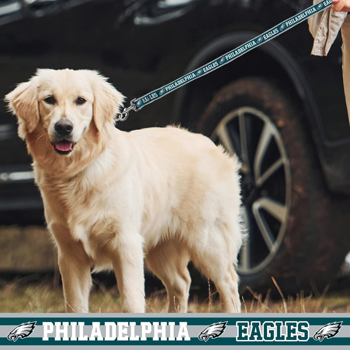 NFL PET Leash Philadelphia Eagles Dog Leash, Large Football Team Leash for Dogs & Cats. a Shiny & Colorful Cat Leash & Dog Leash Licensed by the NFL