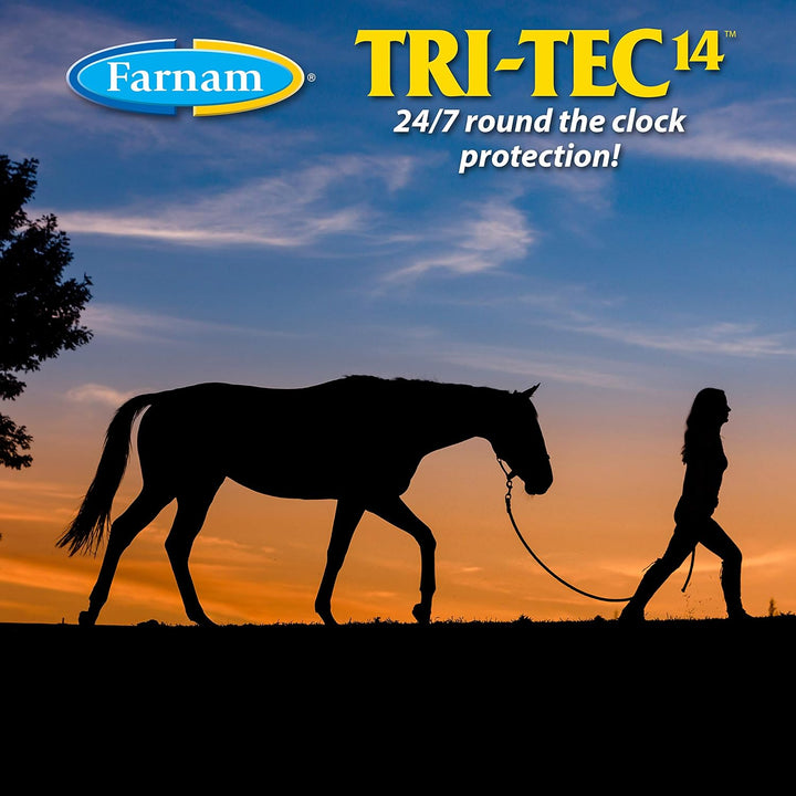 Tri-Tec 14 Horse Fly Spray, Kills, Repels, Protects, 32 Ounces