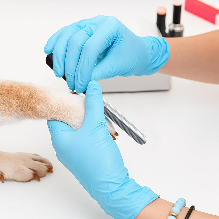 Dog Nail Trimmers for Large Medium Dogs, Cats, Professional Dog Nail Clippers with File Quick Sensor & Safety Guard to Avoid Overcutting, Pet Claw Paw Clipper for Grooming with Toenail File Blue