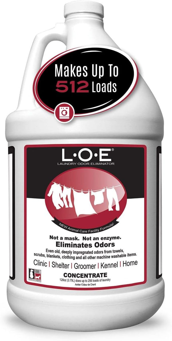 Laundry Odor Eliminator Concentrate – Pet Odor Eliminator for Strong Odor – Pet Smell & Urine Odor Eliminator for Clothes – Laundry Odor Neutralizer W/ Safe, Non-Enzymatic Formula (128 Oz)