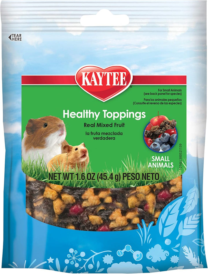 Fiesta Healthy Toppings Papaya Treat for Small Animals, 2.5-Oz Bag
