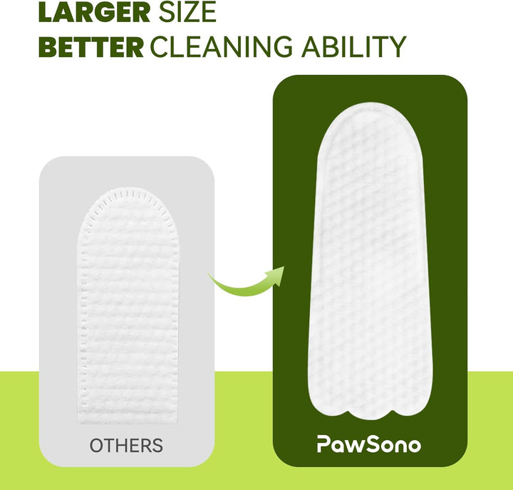 Ear Finger Wipes for Dogs & Cats, Thicker Dog Ear Cat Ear Cleaner Wipes, Natural Relief Cat Ear Cleaner Dog, Pet Health Supplies for Dog Small Animal Cat, Aloe Scent Deodorizing - 50 Count