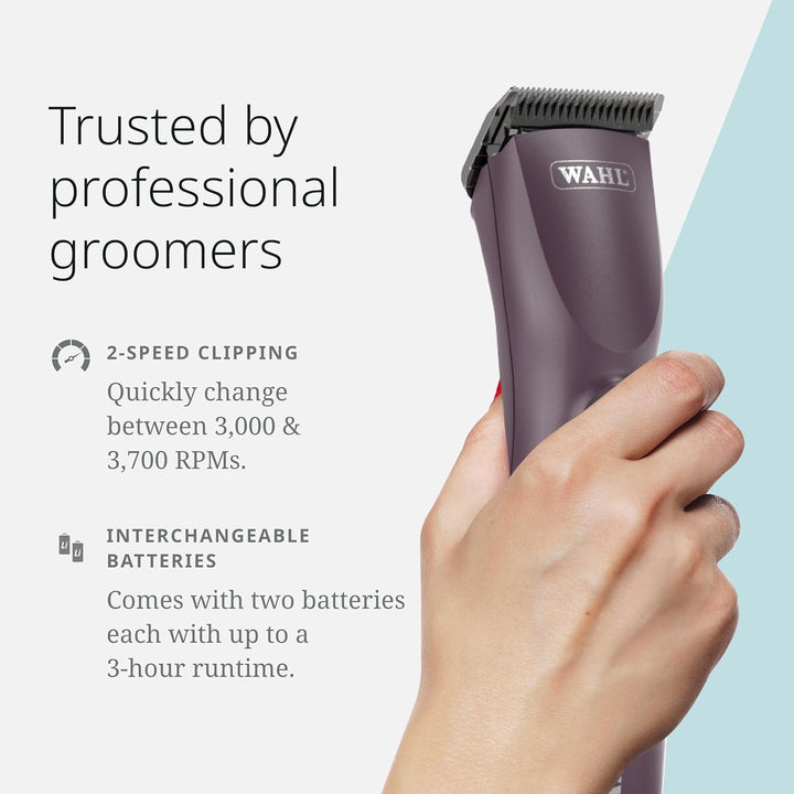 Pro Animal KM Supera Cordless Pet Clipper - Pet Clipper for Cat & Dog Grooming - Battery Powered Cordless Clipper - Features LOCKGUARD Technology