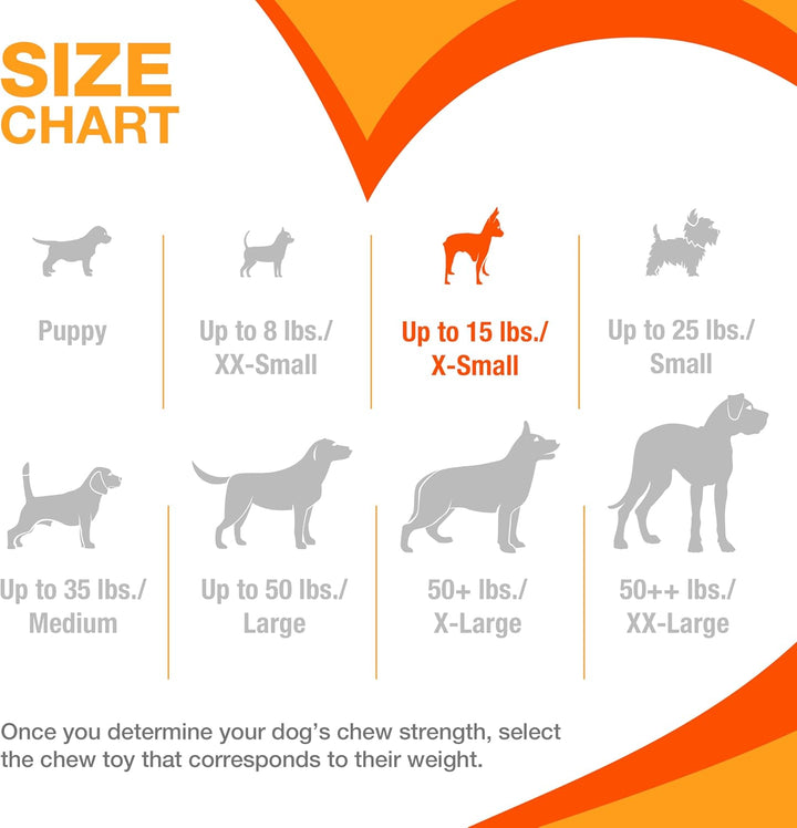 Ring Bone Chew Toy for Puppies, Puppy Teething Toys, Puppy Enrichment Toys, Chicken Flavor, X-Small Dogs - up to 15 Lbs, 1 Count