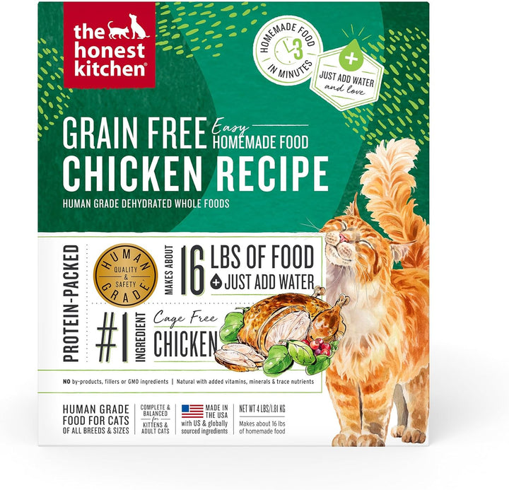 Dehydrated Grain Free Chicken Cat Food 4 Pound (Pack of 1)