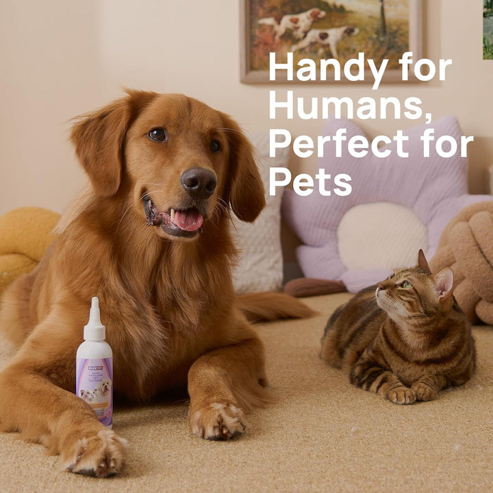 Dog Eye Drops 5.1 Fl Oz Eye Drops for Dogs and Cats Vet-Recommended Dog Eye Infection Treatment to Soothe Infection Allergy, Relieve Dry Eyes Pink Eyes, Pet Tear Stain Cleaner