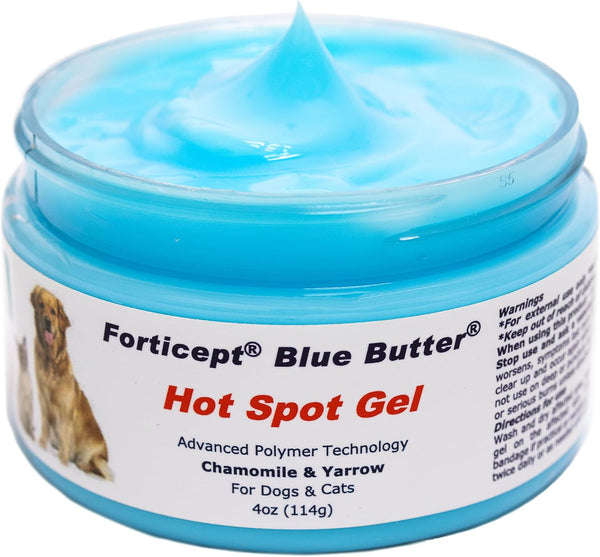 Blue Butter – Hot Spot Treatment for Dogs | Dog Wound Care | Skin Yeast Infections, Ringworm, Cuts, Rashes, First Aid Veterinary Strength Topical Ointment 4Oz
