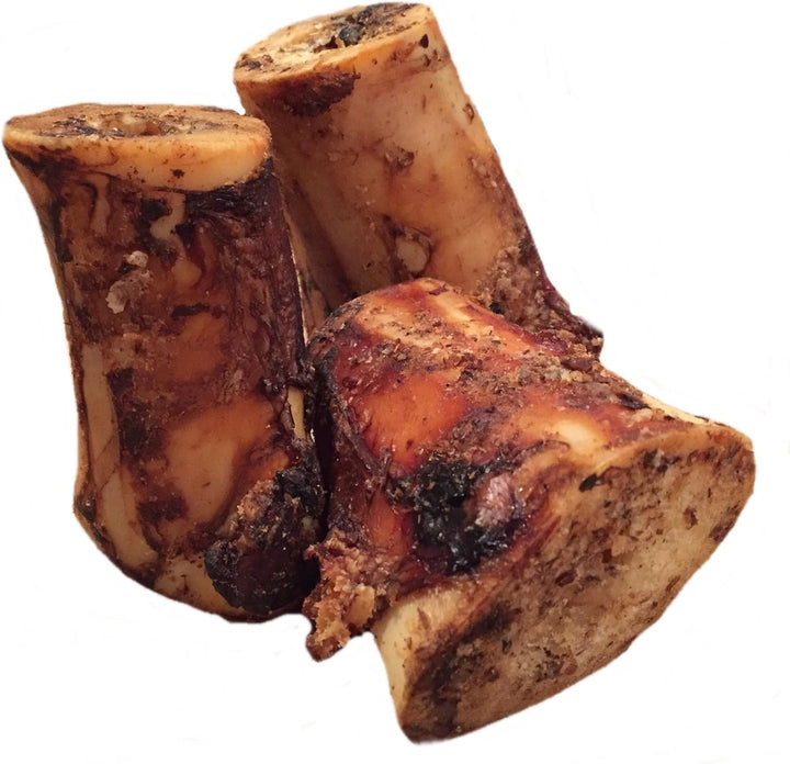 Beef Marrow Dog Bones Long Lasting for Aggressive Chewers - USA Made Single Ingredient Dynamo Bone for Small and Medium Dogs Upto 50 Pounds - 6 Pack