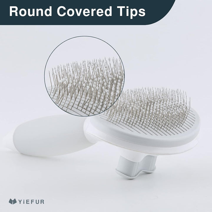 Cat Hair Brush,Cat Brush for Shedding,Soft Silicone Self Cleaning Brushes for Short and Long Haired Cats for Grooming and Shedding