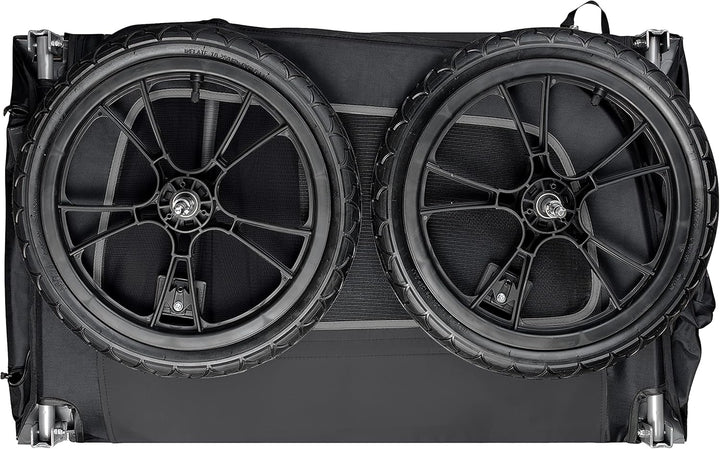 Rover Waggin' Pet Bike Trailer - Small & Medium Sized Dogs Bicycle Carrier - Foldable Frame with 16 Inch Wheels - Non-Slip Floor & Internal Leash