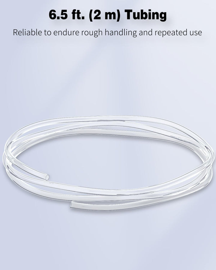 Aquarium Airline Tubing 6.5 Feet Standard 3/16" Aquarium Tubing for Fish Tank Air Pump, Flexible Kink-Resistant Pure PVC Hose for Aquarium Garden Terrarium Pond