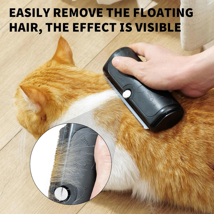 Deshedding Dog Brush and Grooming Tool – Pet Hair Remover Comb for Shedding, Easy Clean, Effective for Short and Long Hair, Professional Pet Grooming Brush for Dogs and Cats