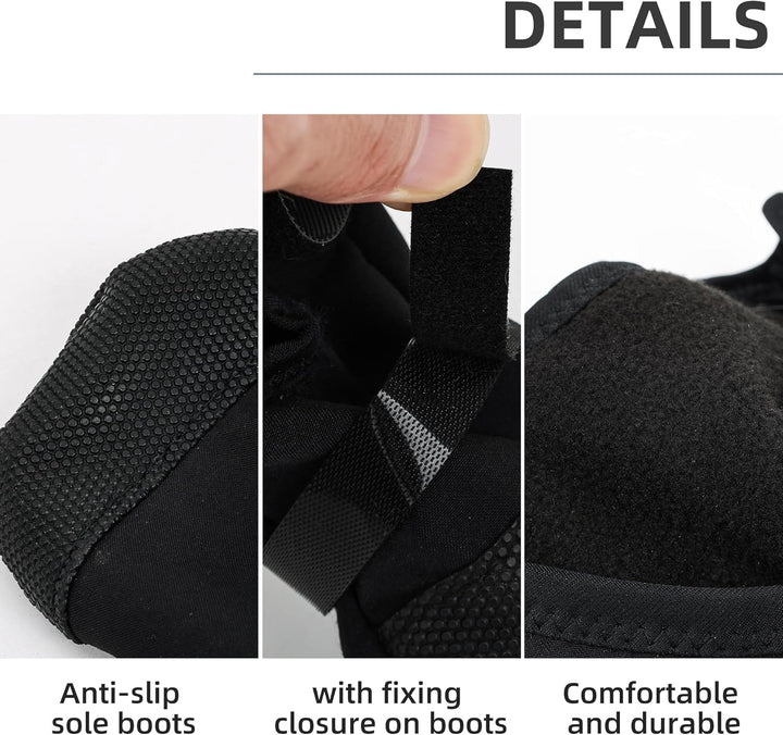 Dog Paw Wound Recovery Boot, Breathable Dog Bootie for Injured Paw, Anti-Slip Dog Shoe with Self-Adhesive Strap, Dog Paw Protector for Outdoor Walking & Keep Dogs from Licking Wounds (L)