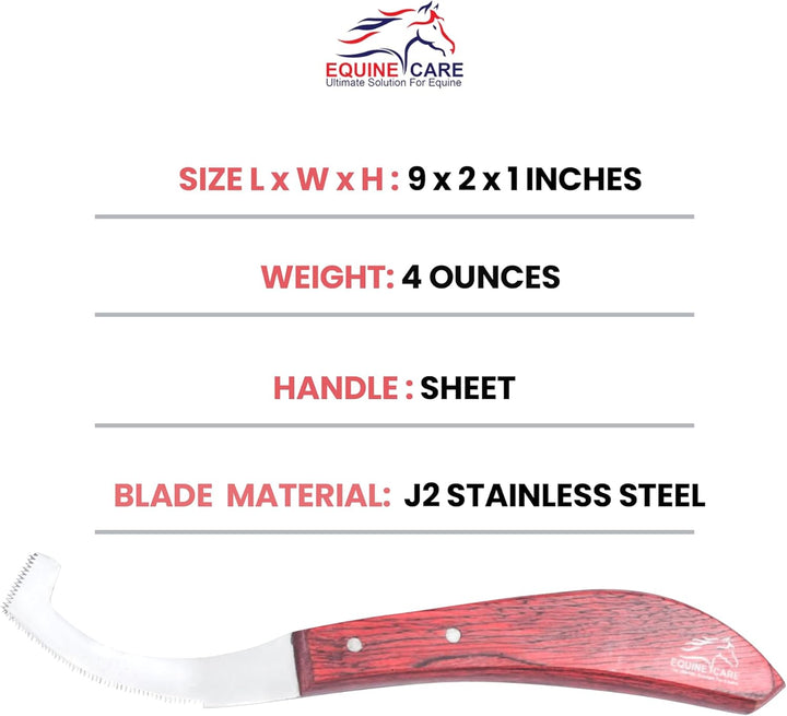 Bot Egg Knife for Horses – Precision Grooming Tool for Bot Egg Removal – Stainless Steel Blade with Ergonomic Handle – Horse Grooming Scraper, Coat Care, and Bot Fly Egg Scraper Tool