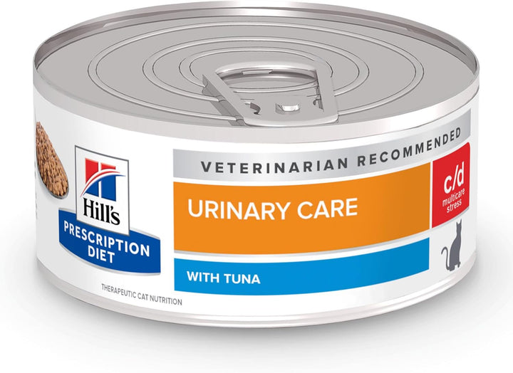 C/D Multicare Stress Urinary Care Chicken & Vegetable Stew Canned Cat Food, 2.9 Oz, 24-Pack Wet Food