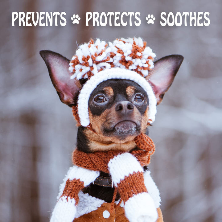 Dog Paw Wax 454 G (16 Oz) - Moisturizing Dog Paw Protector Paw Balm That Creates an Invisible Barrier to Heal Dry Cracked Dog Paws - Vitamin E & Food-Grade Ingredients - Dog Foot Balm