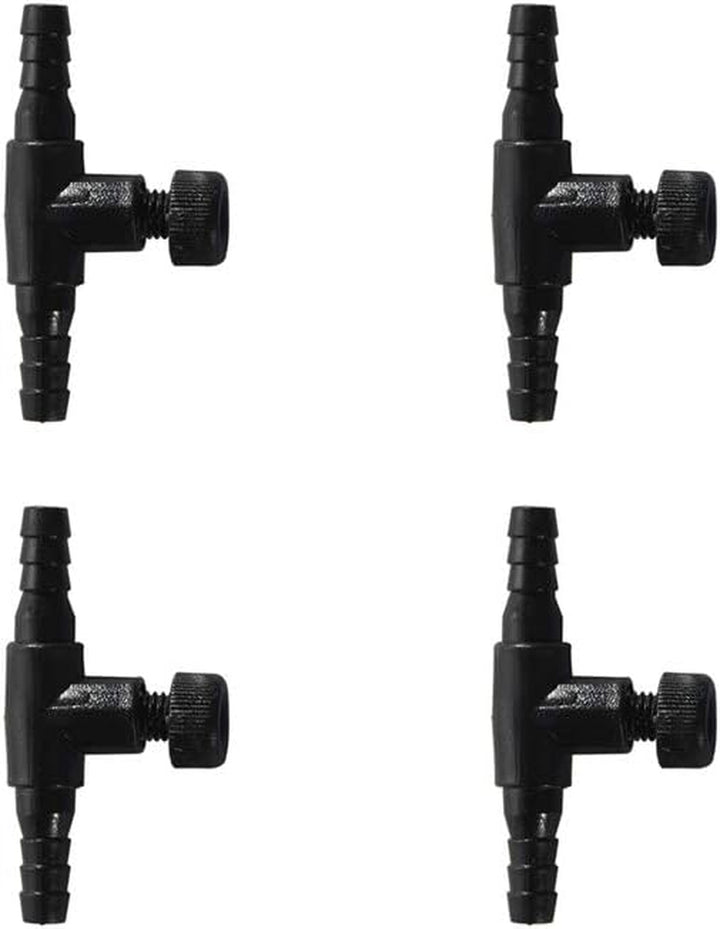 Aquarium 50 Feet Standard 3/16" Black Flexible Airline Tubing with Black Plastic Connectors for Fish Tank,Terrariums, and Hydroponics