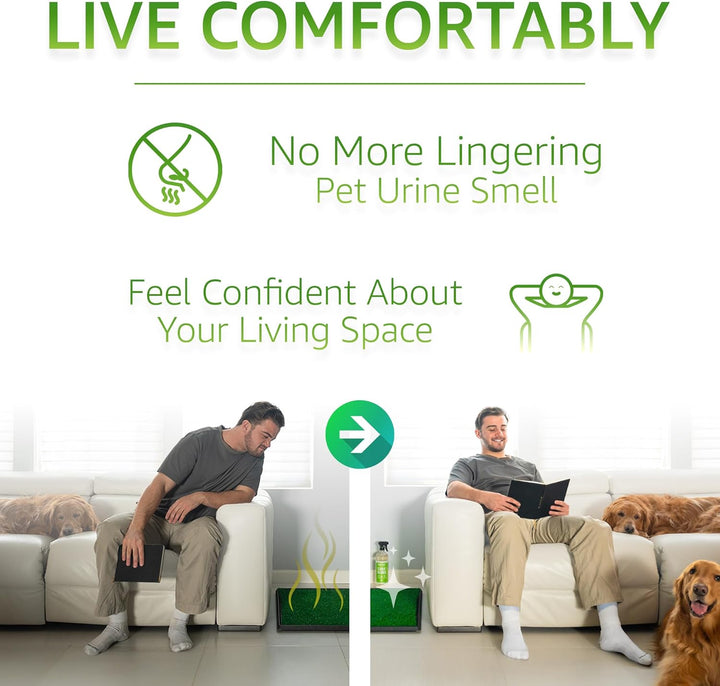 Turf Cleaner for Pet Urine Outdoor and Indoor | Artificial Grass Dog Urine Cleaner That Cleans and Deodorizes Pet Waste on Fake Grass for Dogs - 32 Fl Oz (Single)