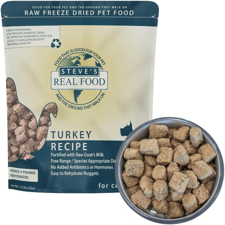 Freeze-Dried Raw Nuggets - Beef Recipe - Raw Pet Food for Dogs and Cats - 20 Oz