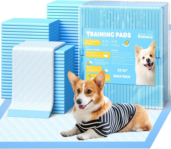 100-Pack X-Large Puppy Pads - 34'' X 28'' Pee Pads for Dogs Potty Training with Leak-Proof Quick-Dry Design, 6-Layer Wee Wee Pads for Dogs, Blue