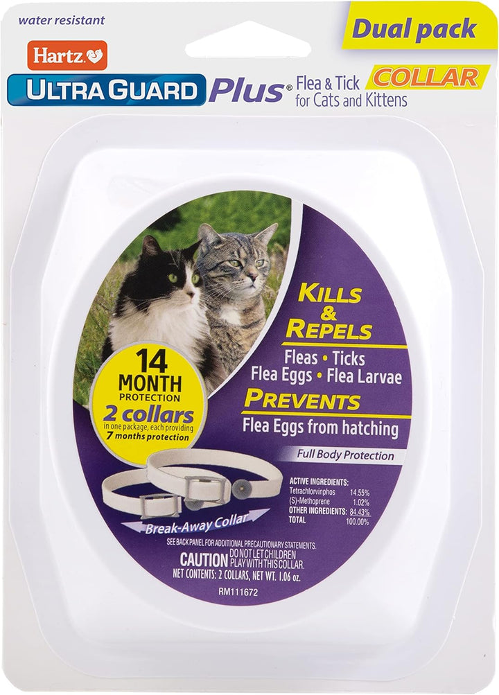 Ultraguard Promax Flea & Tick Collar for Cats I 14 Months Protection I Soft & Comfortable | Flea & Tick Prevention I 2 Pack