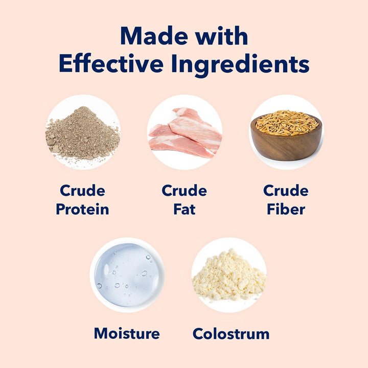 Puppy Milk Replacement Formula - Dog Milk Replacer Powder Supplement for Pregnant, Lactating, Aging Dogs - Enriched with Colostrum - Nutritious Nursing Formula for Puppies - 12 Oz