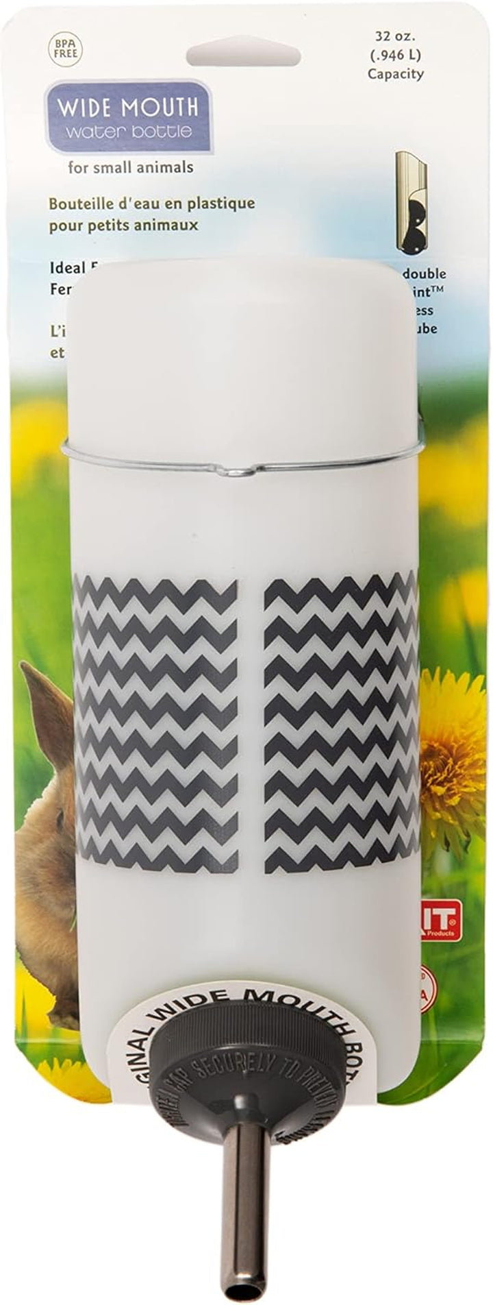 Pet Wide Mouth Water Bottle (16 Oz), Translucent, 8802