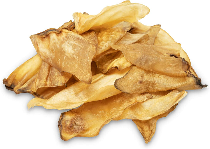 Water Buffalo All Natural Ear Dog Chews, Dog Treats & Snacks - 20 Piece Value Pack (Grain Free Treats - Great Alternative to Pig Ears, Cow Ears, Bones & Rawhides)