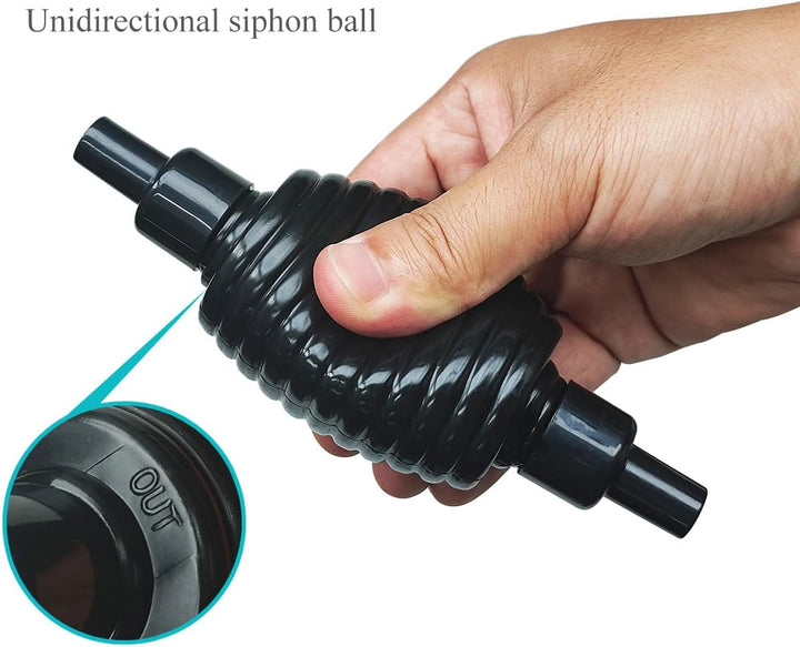 5Ft Aquarium Siphon Vacuum Cleaner for Fish Tank Cleaning Gravel & Sand